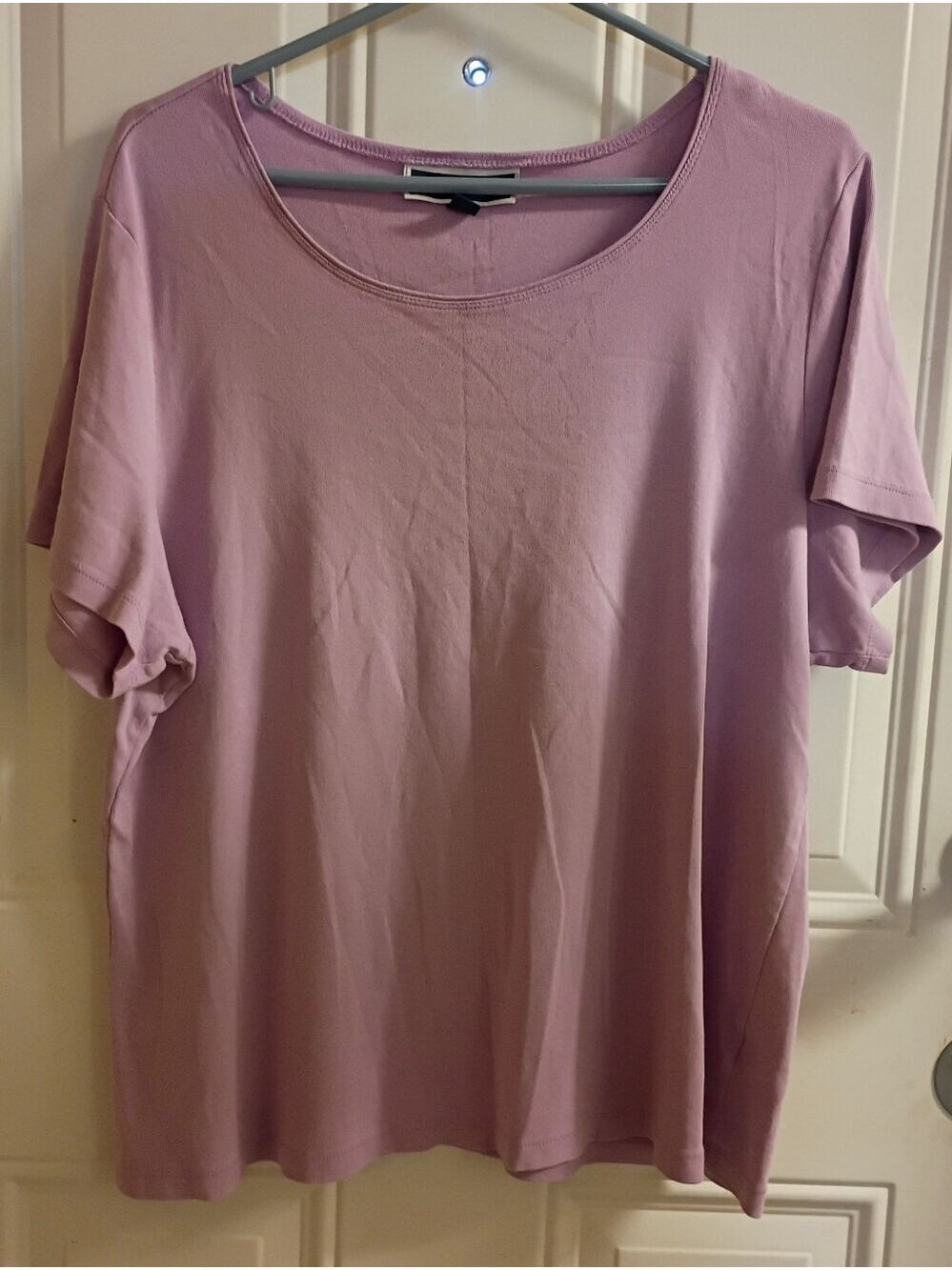 Karen Scott Pastel Purple Casual Everyday Tee Size 2x